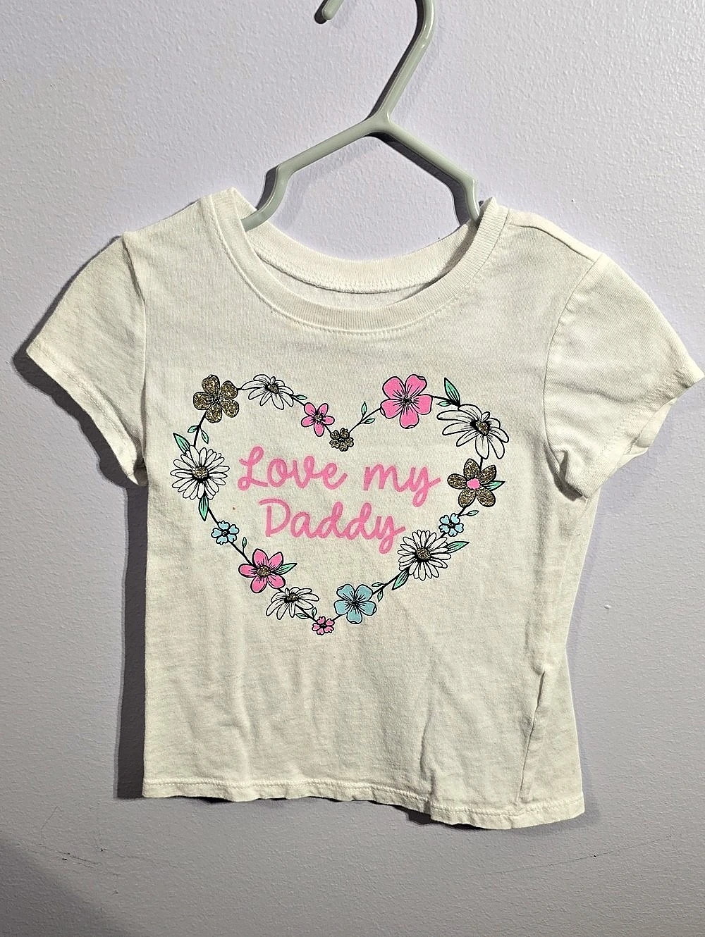 The Children's Place Baby And Toddler Girls Love My Daddy Graphic Tee Love My